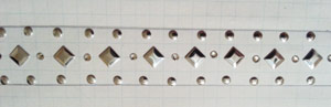 Spacing out metal trim for bangle