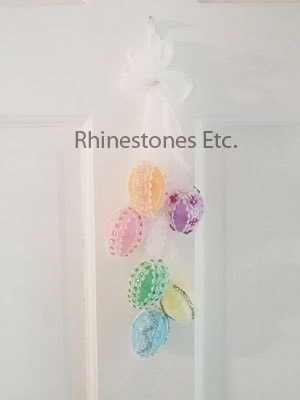 Rhinestone Easter Egg Door Hanging