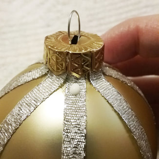 How to glue rhinestones to an ornament