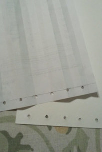 Making a template for holes for the pages