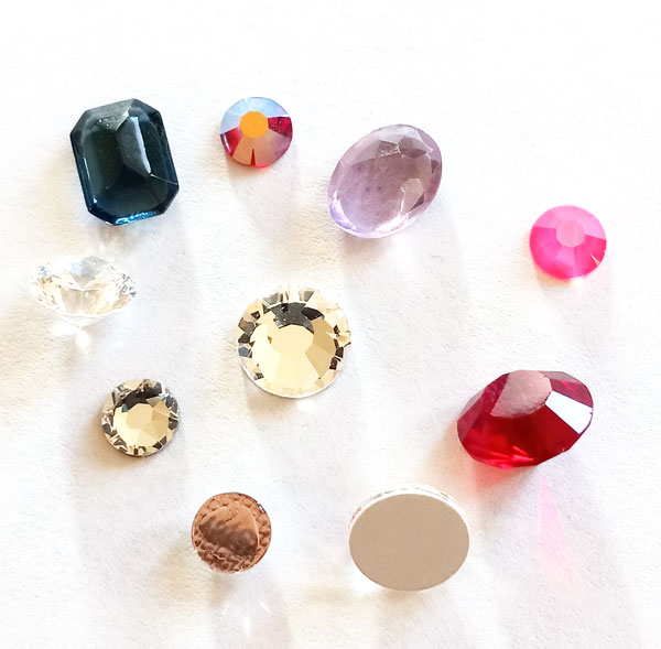 Crystal Rhinestones for Nail Beads Flatback Glass Gems Stones Multi Shapes  Sizes Pearl Rhinestone Nail Art - Style 11 