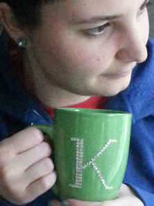 blinged out coffee mug