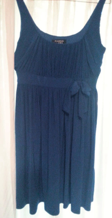 Blue dress before adding rhinestones