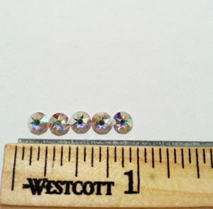 how many 20ss rhinestones fit in an inch