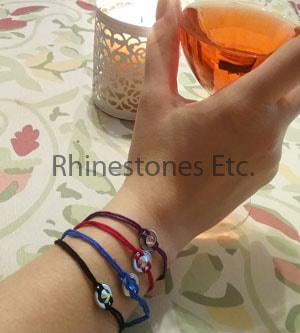DIY Rhinestone Washer Bracelets