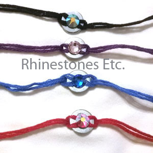 Do it yourself rhinestone washer bracelets