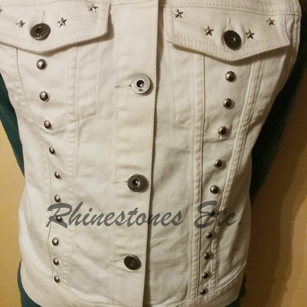 How to put nailheads on a denim vest
