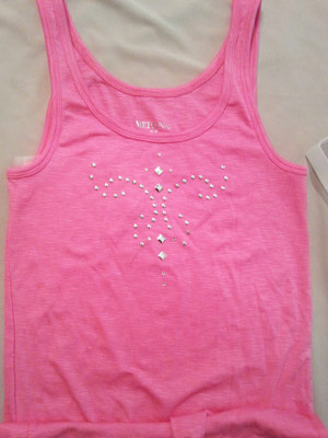 Do it yourself hot fix metal studs embellished tank top