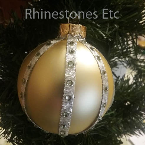 DIY Christams ornament in Silver and Gold