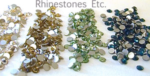 Silk, Light Colorado Topaz, Crystal and Peridot Swarovski Elements Rhinestones