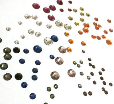 Various size and color Swarovski Rhinestones