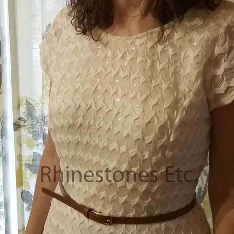 DIY rhinestone dress