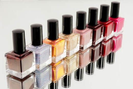 Different colors of nail  polish